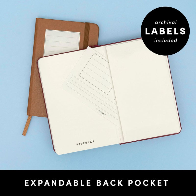 PAPERAGE Lined Pocket Journal Notebook, 2 Pack, (White), 160 Pages, Small Notebook, 3.6 inches x 5.6 inches - 100 GSM Thick Paper, Hardcover - Image 5
